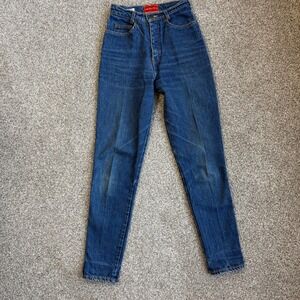 Palmettos Vintage High Waisted Straight Leg Blue Jeans Womens Size 5 Western